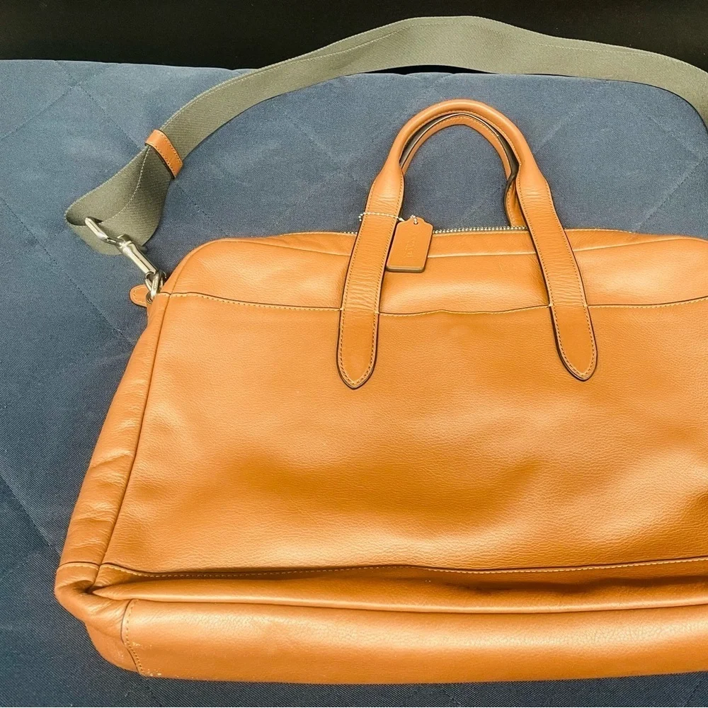 Coach F22529 Men's Hamilton Bag in Saddle Leather Brown